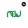 Letter MGW Monogram Logo Design Royalty Free Stock Photo