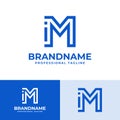 Letter MI Modern Logo, suitable for business with MI or IM initials