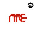 Letter MME Monogram Logo Design Royalty Free Stock Photo