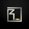 Letter modern logo icon monogram design. Outstanding professional elegant trendy based alphabet. Vector graphic template element Royalty Free Stock Photo