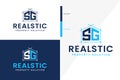 S G Monogram Dream House Real estate logo premium 