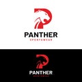 Letter Monogram Initial P Panther Logo Design Template