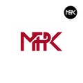 Letter MPK Monogram Logo Design Royalty Free Stock Photo