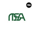 Letter MSA Monogram Logo Design
