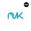 Letter MVK Monogram Logo Design Royalty Free Stock Photo