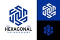 Letter N Hexagon Logo Logos Design Element Stock Vector Illustration Template Royalty Free Stock Photo