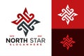 Letter N Star Logo design vector symbol icon illustration Royalty Free Stock Photo