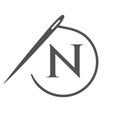Letter N Tailor Logo, Needle and Thread Logotype for Garment, Embroider, Textile, Fashion, Cloth, Fabric