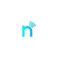 Letter n, Wireless connecting logo