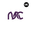 Letter NAC Monogram Logo Design Royalty Free Stock Photo