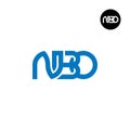 Letter NBO Monogram Logo Design Royalty Free Stock Photo