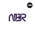 Letter NBR Monogram Logo Design Royalty Free Stock Photo