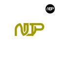 Letter NDP Monogram Logo Design Royalty Free Stock Photo