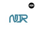 Letter NDR Monogram Logo Design Royalty Free Stock Photo