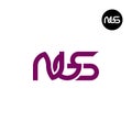 Letter NGS Monogram Logo Design Royalty Free Stock Photo