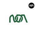 Letter NOA Monogram Logo Design Royalty Free Stock Photo