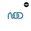 Letter NOD Monogram Logo Design Royalty Free Stock Photo