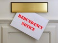 Redundancy notice Royalty Free Stock Photo