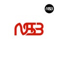 Letter NSB Monogram Logo Design Royalty Free Stock Photo