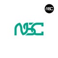 Letter NSC Monogram Logo Design Royalty Free Stock Photo