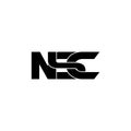 Letter NSC simple monogram logo icon design. Royalty Free Stock Photo