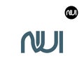 Letter NUI Monogram Logo Design