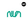 Letter NUM Monogram Logo Design