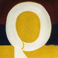 Letter O on a colorful background by the Klint AF typeface