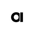 Letter O and I, OI logo design template. Minimal monogram initial based logotype