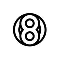 Letter O8 O 8 Number 8O 8 O Logo