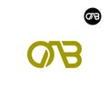 Letter OAB Monogram Logo Design Royalty Free Stock Photo