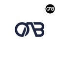 Letter OAB Monogram Logo Design Royalty Free Stock Photo