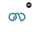 Letter OAD Monogram Logo Design Royalty Free Stock Photo