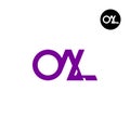 Letter OAL Monogram Logo Design Royalty Free Stock Photo