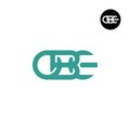 Letter OBE Monogram Logo Design Royalty Free Stock Photo