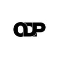 Letter ODP simple monogram logo icon design. Royalty Free Stock Photo