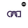 Letter OMD Monogram Logo Design Royalty Free Stock Photo