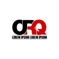 Letter ORQ simple monogram logo icon design. Royalty Free Stock Photo