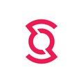 Letter os circle geometric logo