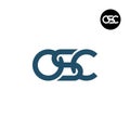 Letter OSC Monogram Logo Design Royalty Free Stock Photo