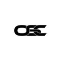 Letter OSC simple monogram logo icon design. Royalty Free Stock Photo