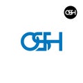 Letter OSH Monogram Logo Design
