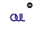 Letter OUL Monogram Logo Design Royalty Free Stock Photo