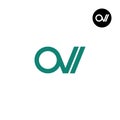 Letter OVI Monogram Logo Design Royalty Free Stock Photo