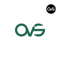 Letter OVS Monogram Logo Design Royalty Free Stock Photo