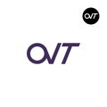 Letter OVT Monogram Logo Design Royalty Free Stock Photo