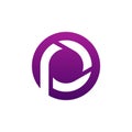 Letter P logo icon design template elements, Initial P logo concept - Vector Royalty Free Stock Photo