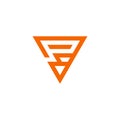 Letter p pencil shape stripes geometric triangle logo vector Royalty Free Stock Photo