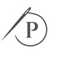 Letter P Tailor Logo, Needle and Thread Logotype for Garment, Embroider, Textile, Fashion, Cloth, Fabric