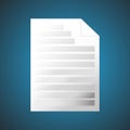 Letter page. text document icon - web page symbol - office file format